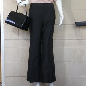 Trina Turk black silk suit pants
